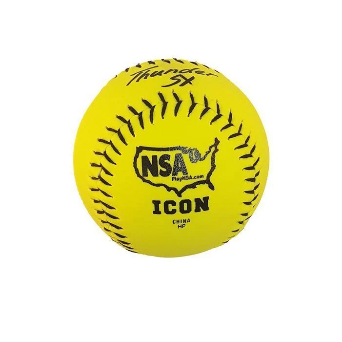 Dudley Thunder SY HYCON ICON NSA 11" Synthetic Slowpitch Softballs (DOZEN): 4E902Y - Image 2