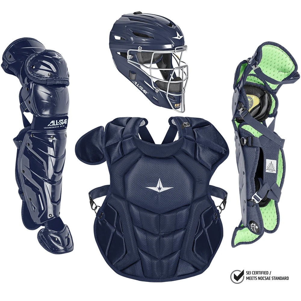 All-Star S7 Axis Elite (Ages 12-16) Solid Catcher's Kit NOCSAE Approved: CKCC1216S7XS - Image 3