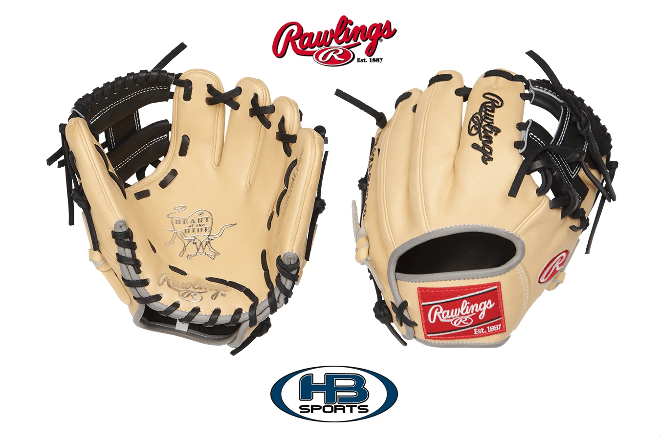 Rawlings Heart Of The Hide 9.5" Training Glove: PRO200TR-2C - Image 2