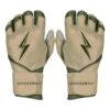 Bruce Bolt Premium Pro Military Series Long Cuff Batting Gloves: Beige