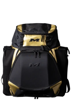 2022 Miken MK7X XL Baseball & Softball Backpack (Freak Gold Series): MKMK7X-XL-GLD