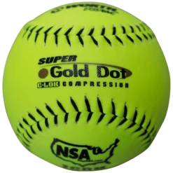 Worth 12" Super Gold Dot NSA Slowpitch Softballs 44/400 (Dozen): NI12SY