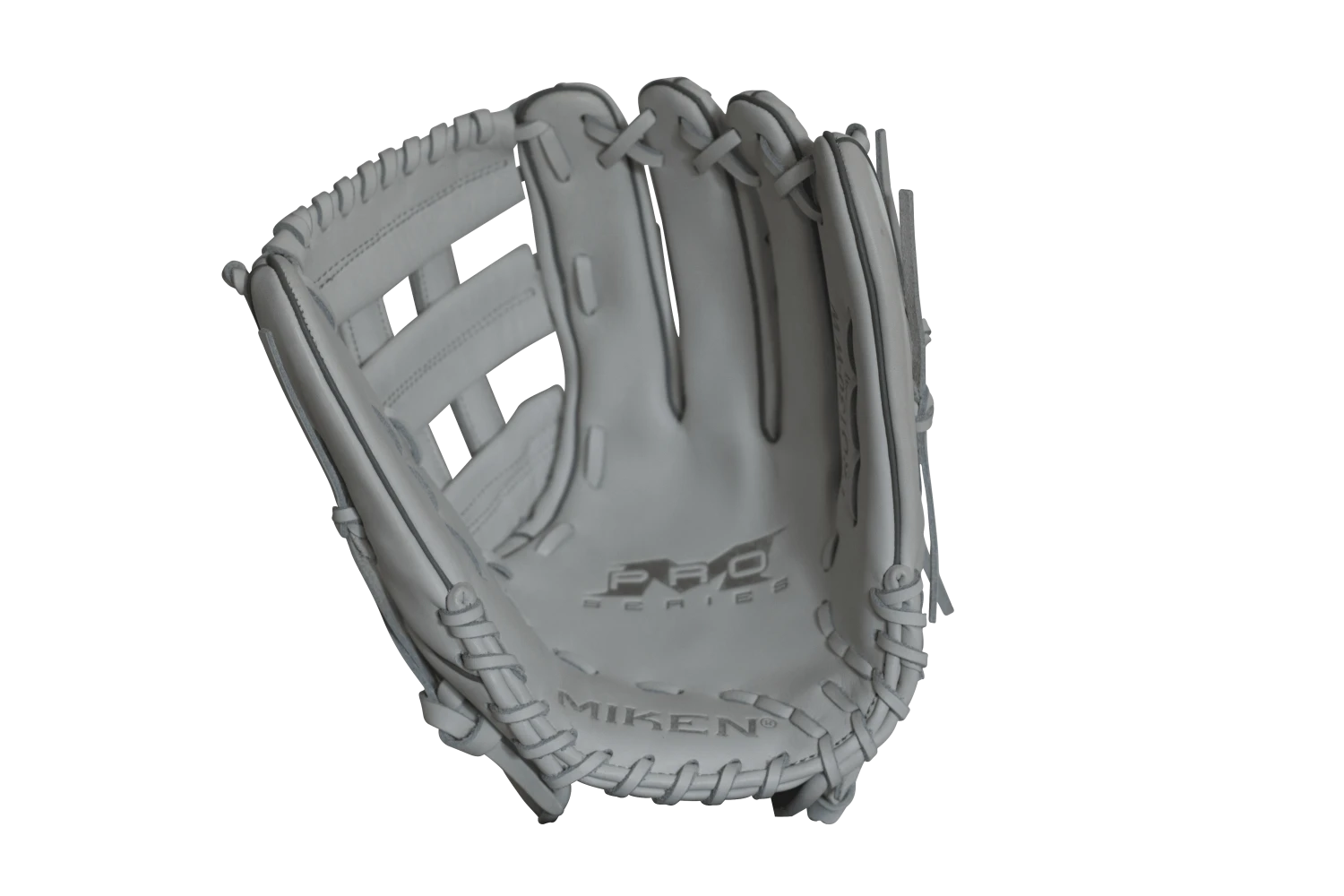 Miken Pro Series 13" Slow Pitch Fielding Glove - White/White: PRO130WW - Image 4