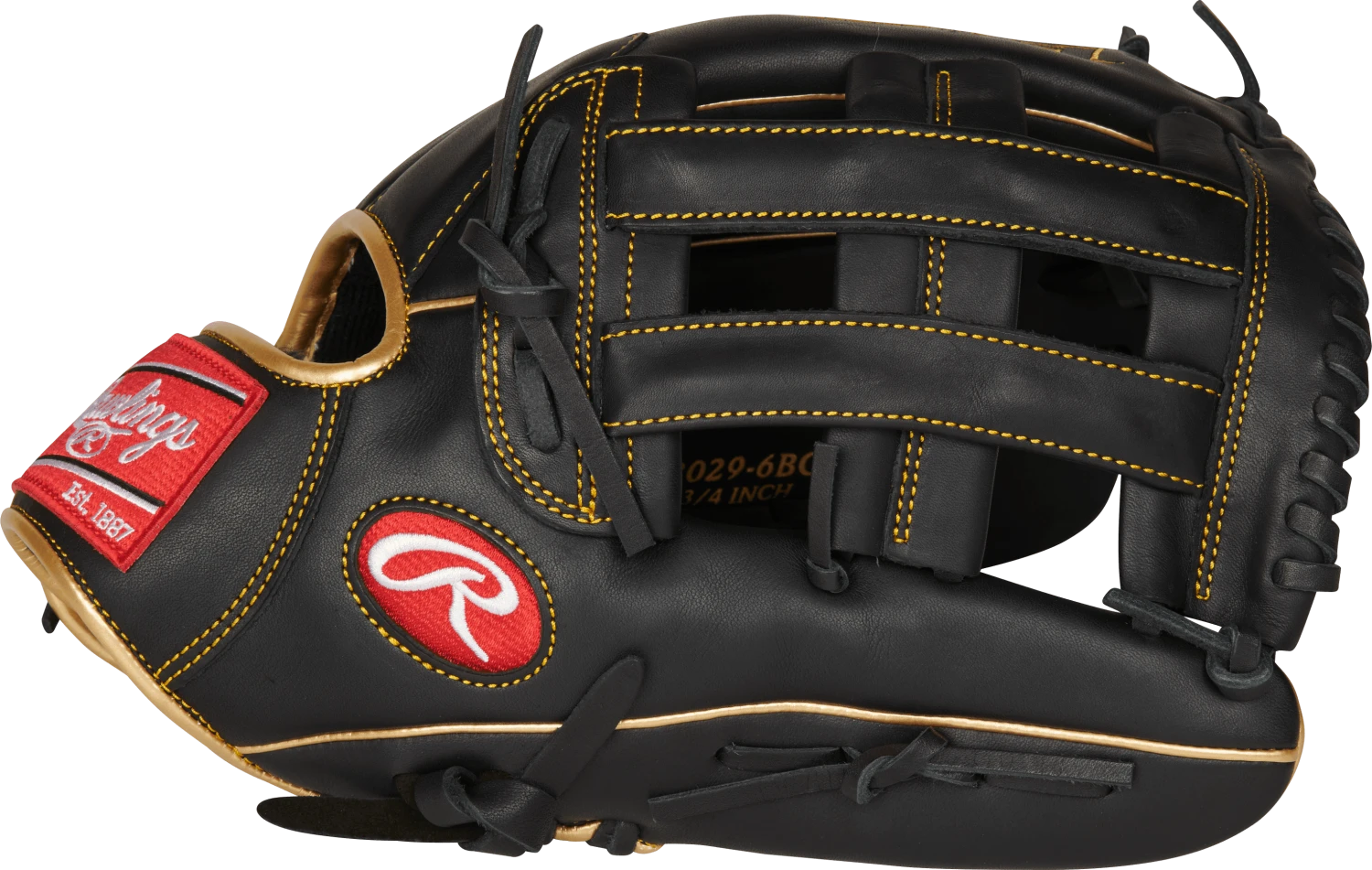 Rawlings R9 12.75" Outfield Baseball Glove: R93029-6BG - Image 3