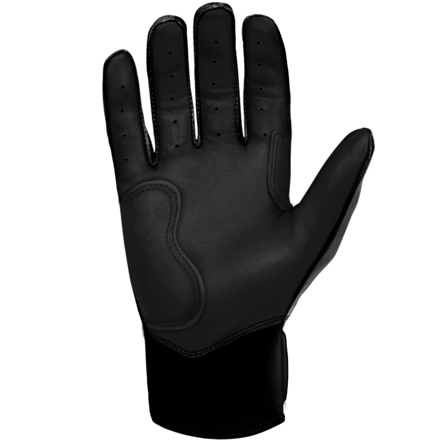 Bruce Bolt PREMIUM PRO BRINSON Series Short Cuff Batting Gloves: Black - Image 3