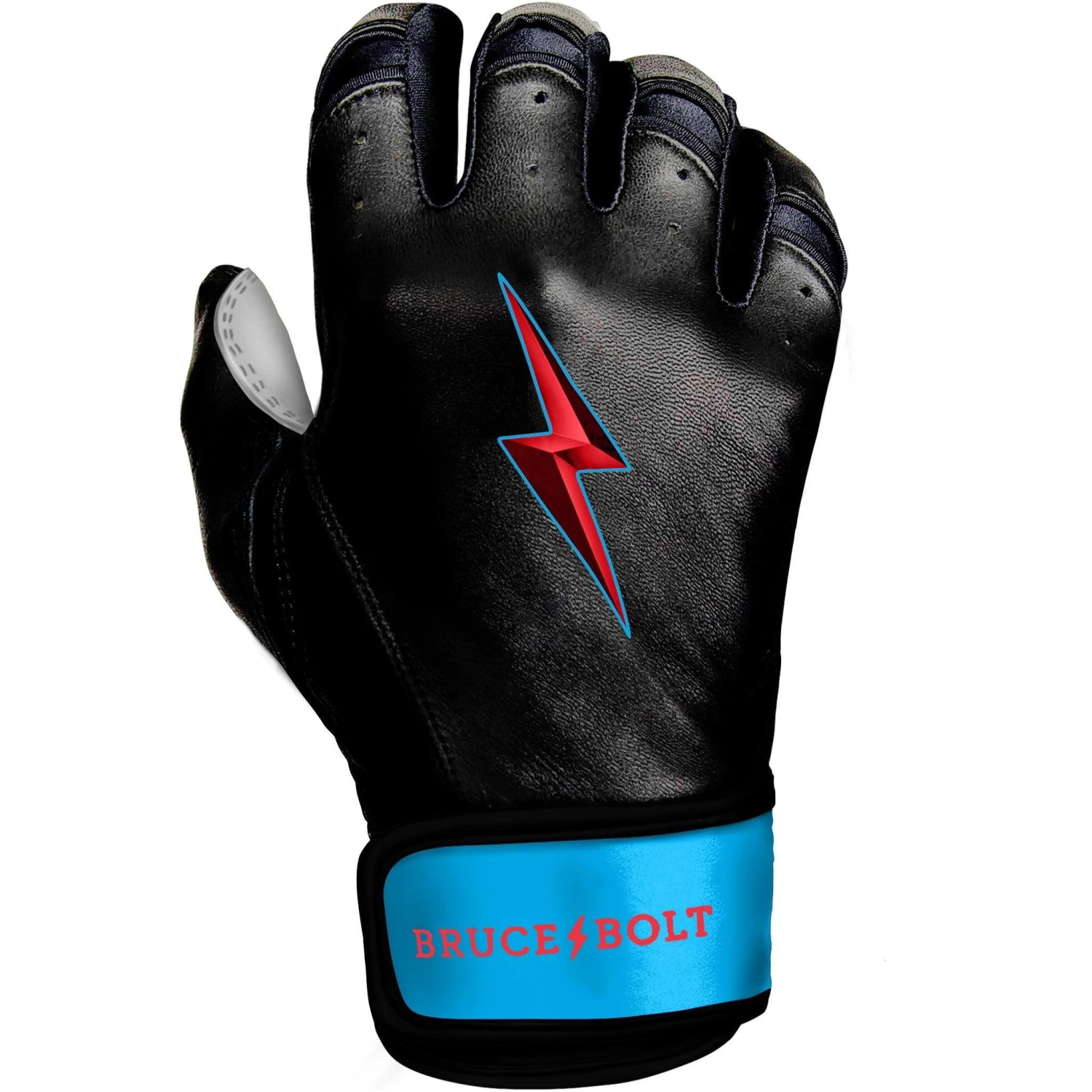 Bruce Bolt PREMIUM PRO BRINSON Series Short Cuff Batting Gloves: Black - Image 4