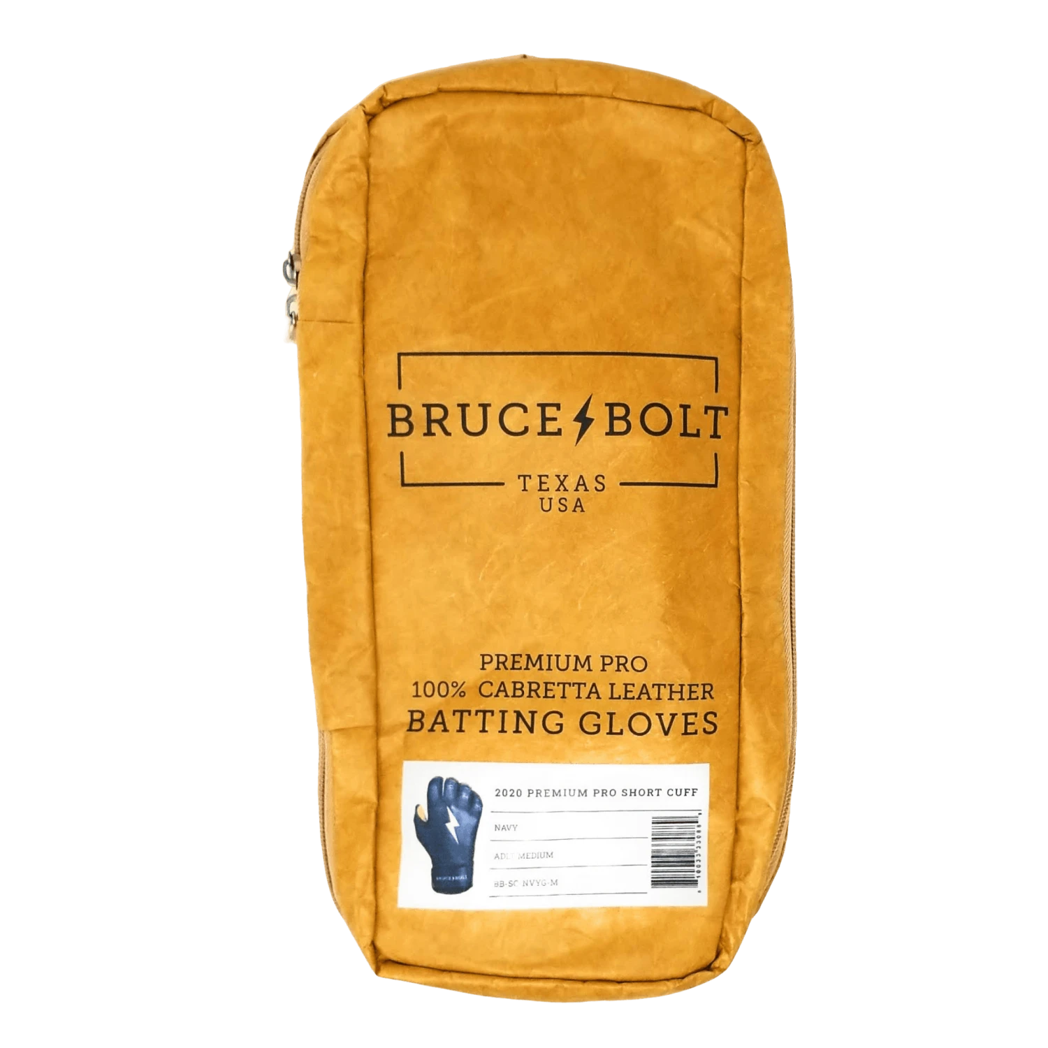 Bruce Bolt PREMIUM PRO Short Cuff Batting Gloves: Navy - Image 7