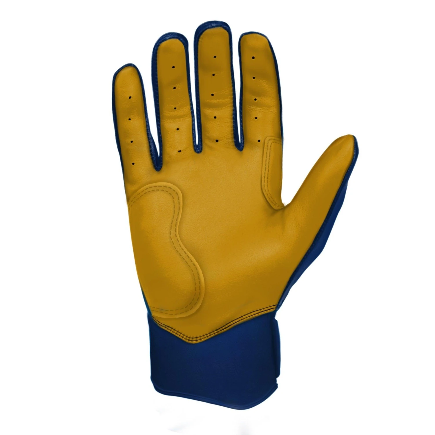 Bruce Bolt PREMIUM PRO Short Cuff Batting Gloves: Navy - Image 9