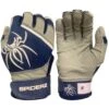 2022 Spiderz PRO Model Batting Gloves: Navy Blue/White